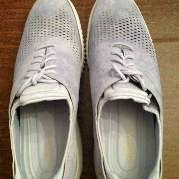 Cole Haan Men's 2.ZeroGrand Light Blue Suede Oxford Casual Shoes 11.5M - NIB - Picture 5 of 7